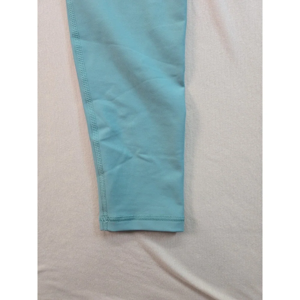 Old Navy Go-Dry High Rise Moisture Wicking Leggings Active Aqua Solid S